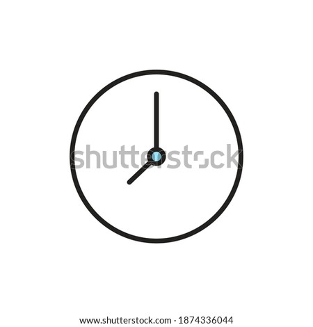 Isolated clock computers tecnology online icon- Vector
