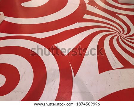 Red dirty floor with an eye-pain pattern. ฺBackground picture