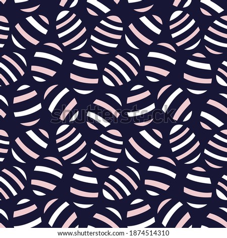 Blue Easter Egg Seamless Pattern for computer graphics, fashion textiles, etc.