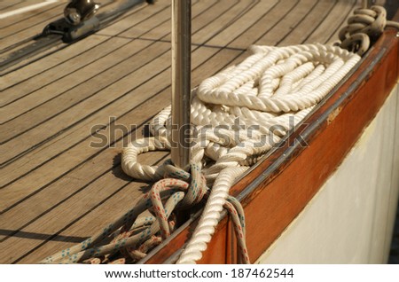 yacht boat mooring Royalty-Free Stock Photo #187462544