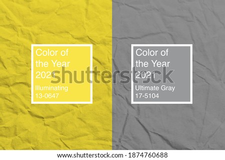 Background of colors of year 2021 Ultimate Gray and Illuminating