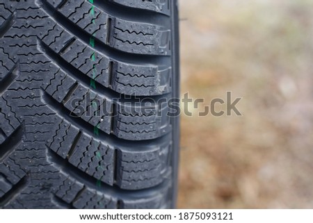 Winter tire for driving cars on snow and mud