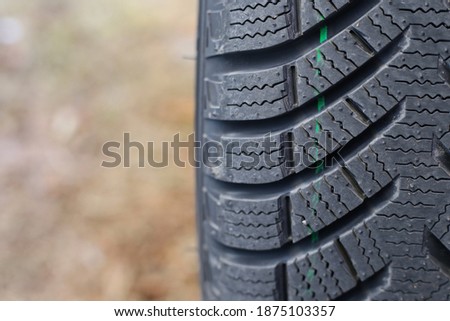 Winter tire for driving cars on snow and mud