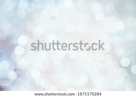 ABSTRACT COLD BRIGHT BACKGROUND, SOFT WHITE WINTER BOKEH, CHRISTMAS BACKDROP