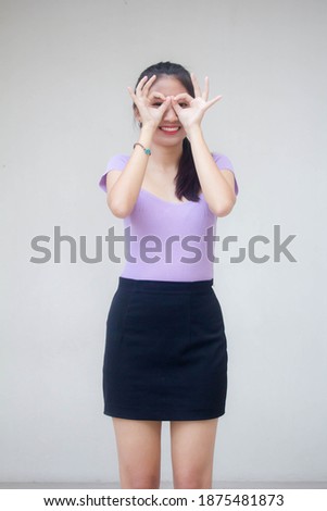 portrait of thai adult office girl OK