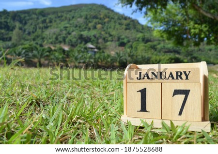 January 17, Country background for your business, empty cover background.