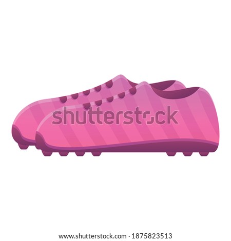 Rugby boots icon. Cartoon of rugby boots vector icon for web design isolated on white background
