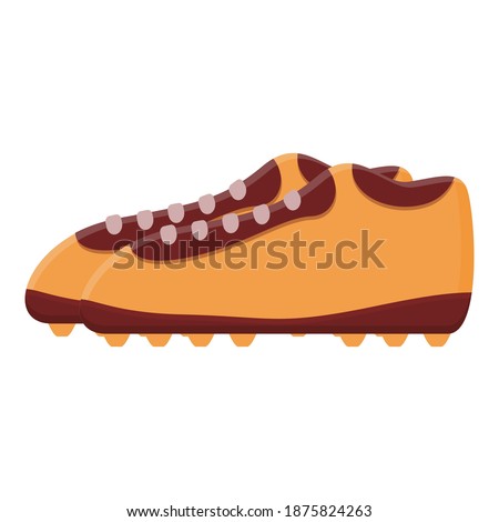 Soccer boots icon. Cartoon of soccer boots vector icon for web design isolated on white background