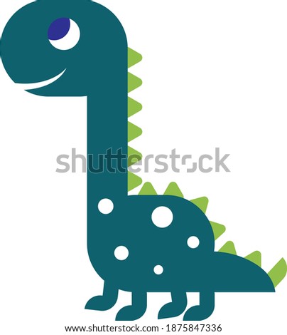 Little dinosaur. Drawings for children.