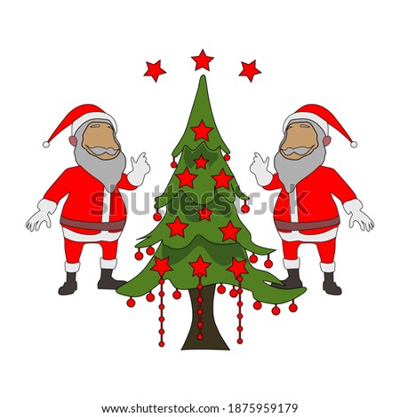 merry christmas logo design concept template
