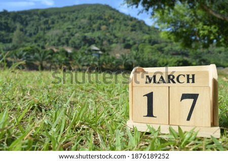 March 17, Country background for your business, empty cover background.