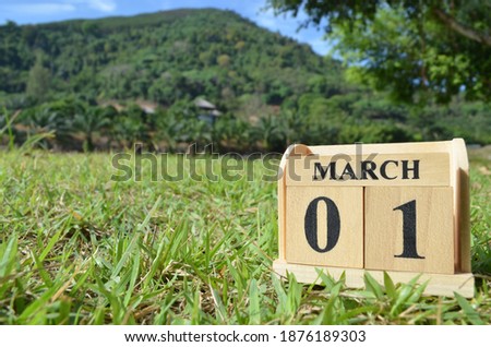 March 1, Country background for your business, empty cover background.