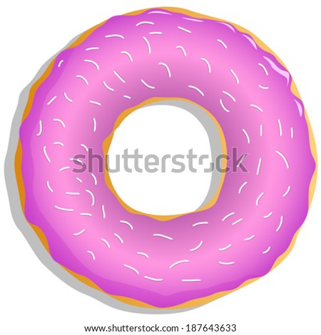 donut, vector illustration