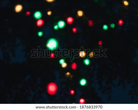 Beautiful Christmas bokeh lights for the holidays.