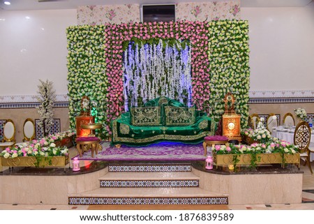 decoration of an arabic wedding