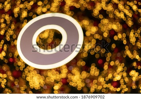Christmas bokeh light abstract , Christmas background pattern concept.
