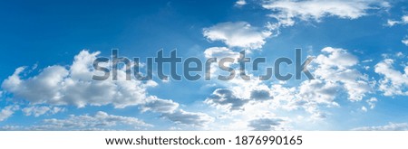 Sky blue or azure sky and clouds panorama white background,Blue sky with cloud.picture background website or art work design.