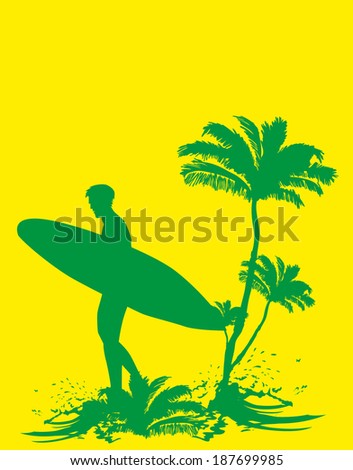 palm long beach vector art