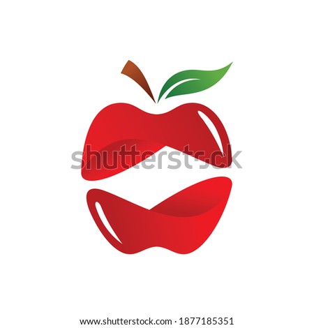 apple icon vector illustration template