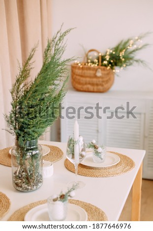 table decor christmas family dinner home holiday minimalism