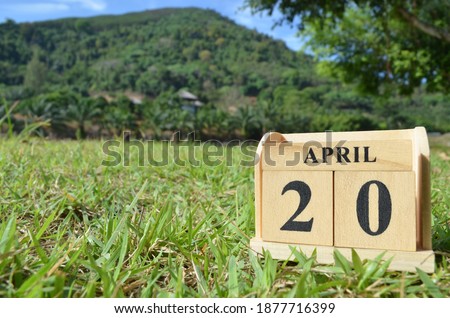 April 20, Country background for your business, empty cover background.