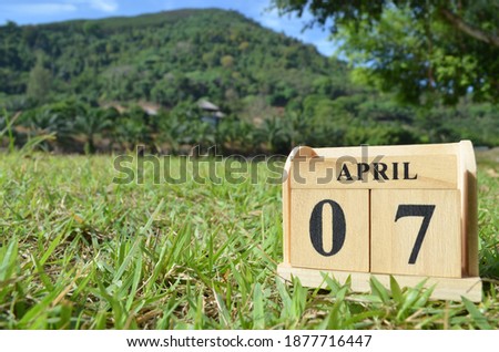 April 7, Country background for your business, empty cover background.