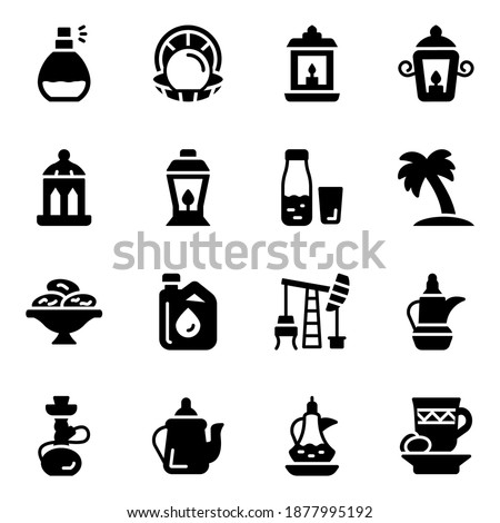 
Qatar Culture Solid Icons Pack