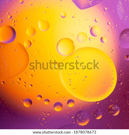 Abstract colorful background.  Abstract image of the planets of space and the universe in yellow,  and lilac shades.