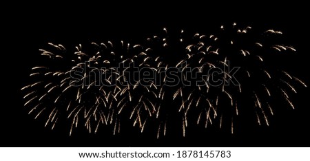 abstract bokeh night background. Happy New Year 2021 banner Firework carnival celebrate firecracker