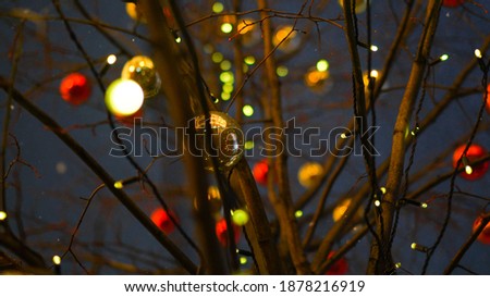 Christmas lights and decor in Mosocw