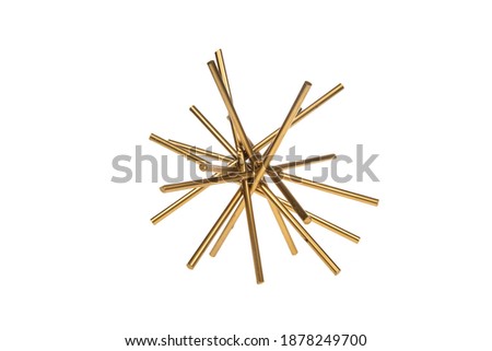 decorative abstract metal object isolated