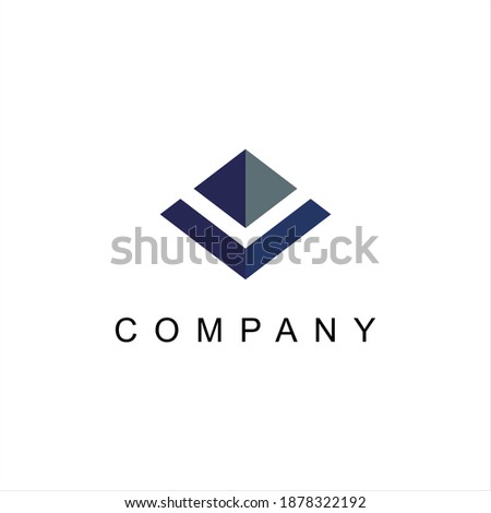 V Logo Design,with Modern ,Geometric and Abstract Vector