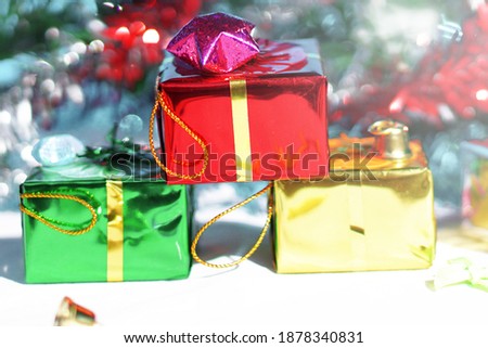 Christmas and New Year pictures with gifts