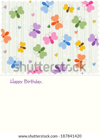 Butterflies - Happy Birthday