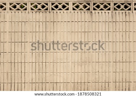 Wide Beige brick wall background texture, home wall texture