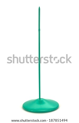 Paper holder stand on white background, isolated