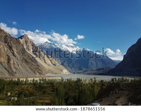 beautiful view of hunza valley