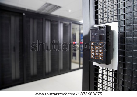Fingerprint Scanner Pad In the secured data center