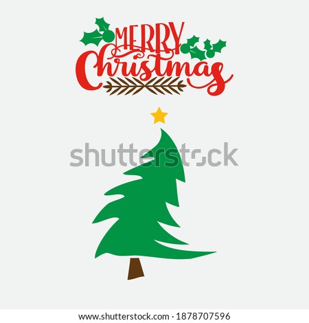 Christmas tree illustration vector design