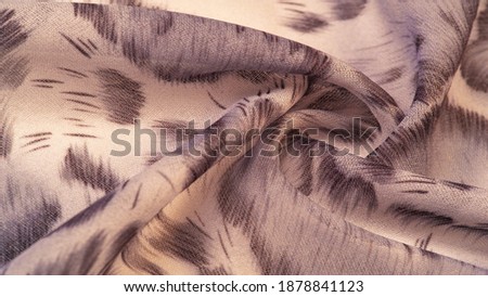 silk fabric in African style brown. For designer, texture pattern, background collection.