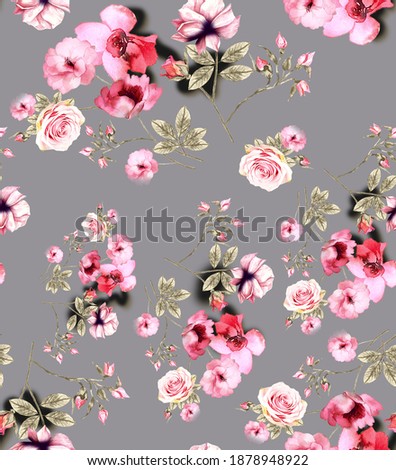 Floral Allover Design for multypurpse use Royalty-Free Stock Photo #1878948922