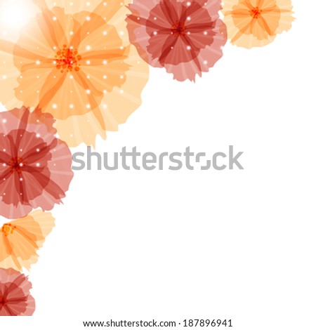 abstract vector flower background
