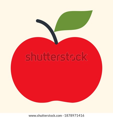 
Apple fruit vector illustration. with a flat design style. Apple fruit vector icon