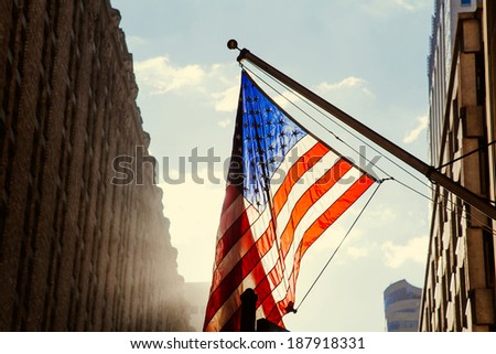 us flag,new york city