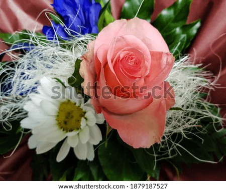 a Bridal bouquet with roses