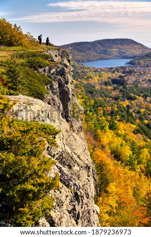 Fall overlooks, rivers and falls at the Porcupine Mountains Wilderness Area.