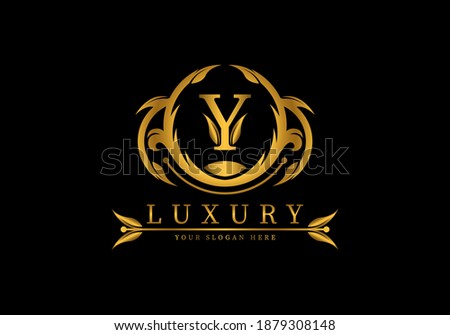 Letter Y Luxury Logo template vector for brand, company or fashion.