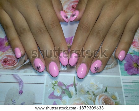 Womens hands with beautiful nails