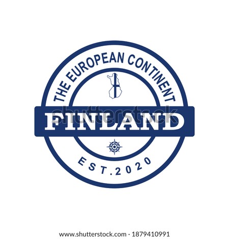 finland map logo , european country logo
