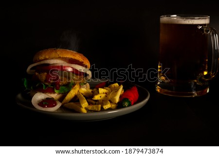 a healthy food hamburger vegan
